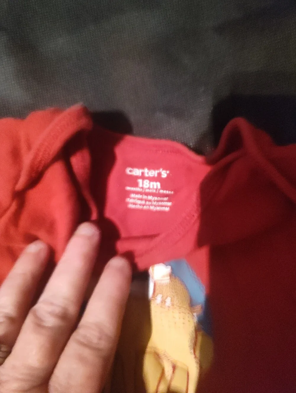 Carter's Red Baby Bodysuit with Camel Graphic